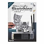 Sketching Made Easy - Kittens with Balls of Yarn