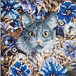 Crystal Art Card Kit - Cats and Flowers