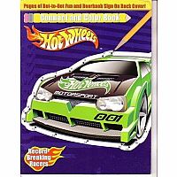Hot Wheels Connect and Colour Book  