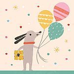 Dog and Cat Bike Ride Birthday Pop-Up Card  