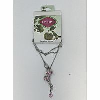 Crystal Hearts Necklace 