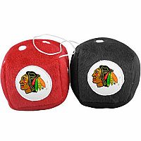 Chicago Blackhawks Fuzzy Dice