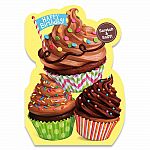 Scratch & Sniff Chocolate Cupcakes Birthday Card 
