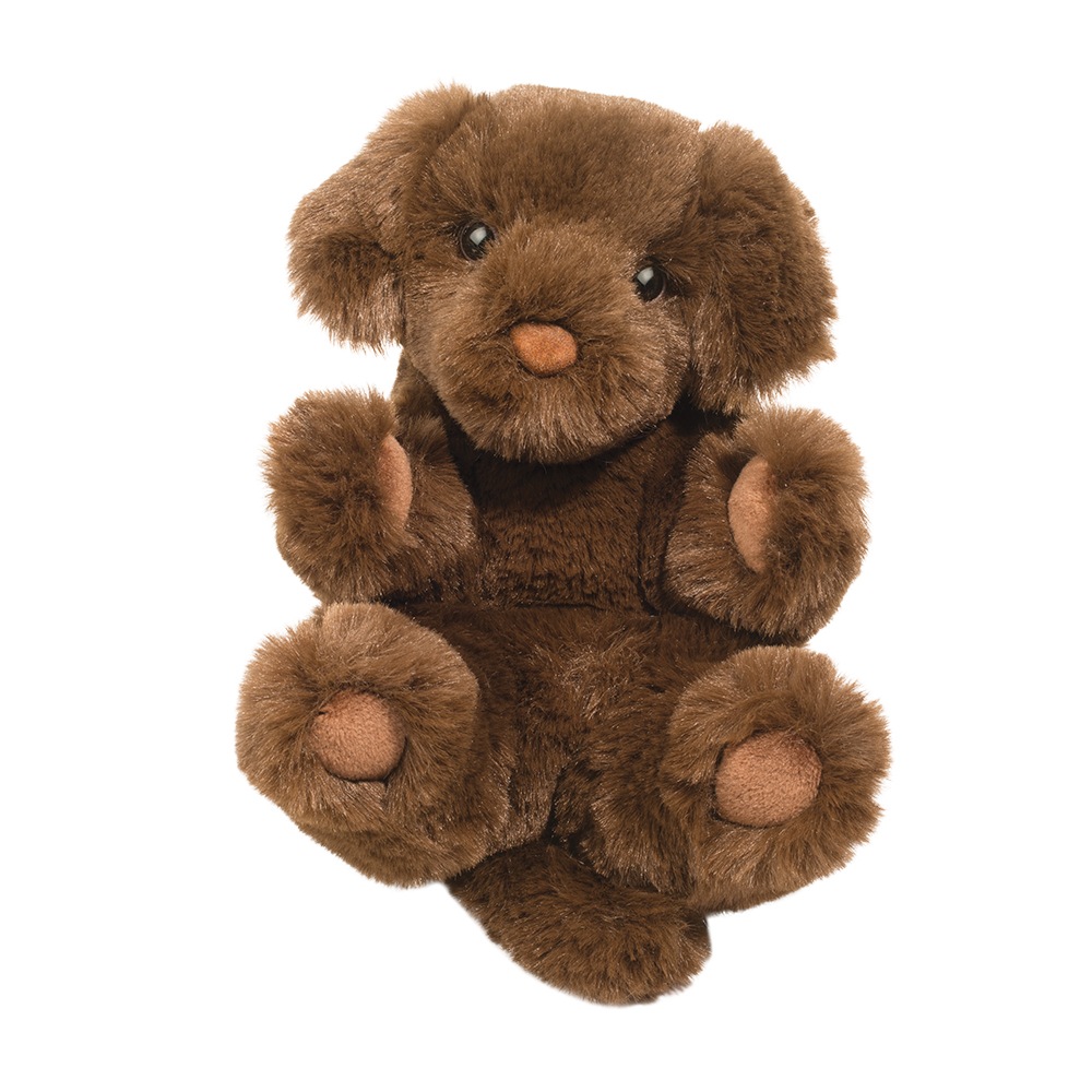 Chocolate Lab Lil Handful. Toy Sense