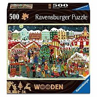 Wooden Puzzle: Christmas Market - Ravensburger 
