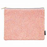 Chunky Glitter Pouch - Rose Gold 