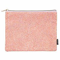 Chunky Glitter Pouch - Rose Gold 