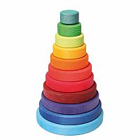 Large Rainbow Conical Stacking Tower 
