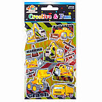 Woody's Stickers - 3D Construction Vehicles