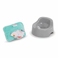 Corelle : Potty and Wipe Set for 12-14 Inch Doll.