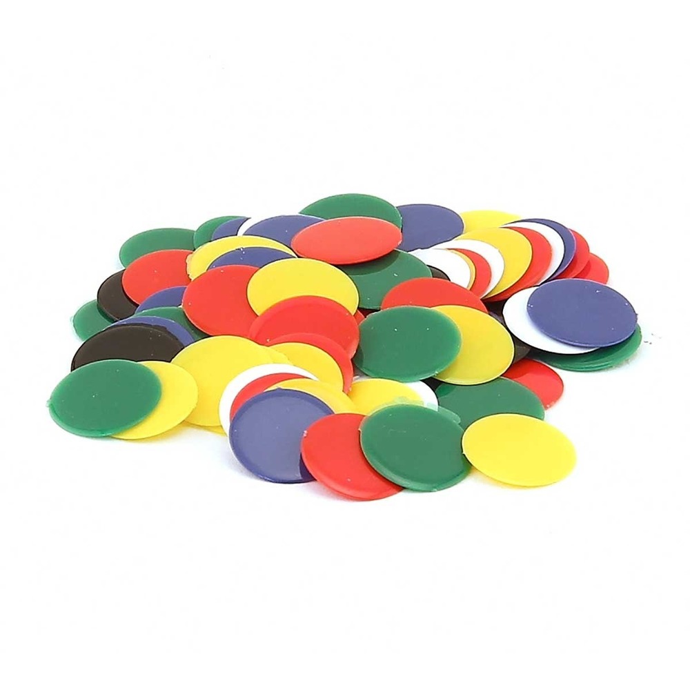 150 Coloured Counters Opaque Toy Sense