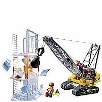 Cable Excavator with Building Section