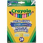 24 Ultra-Clean Washable Fine Line Markers.