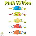 Crayola Kids Reusable Cloth Face Mask Set - Craymoji Colors - Retired