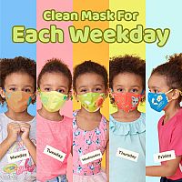 Crayola Kids Reusable Cloth Face Mask Set - Craymoji Colors - Retired