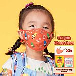 Crayola Kids Reusable Cloth Face Mask Set - Crayon Characters - Retired