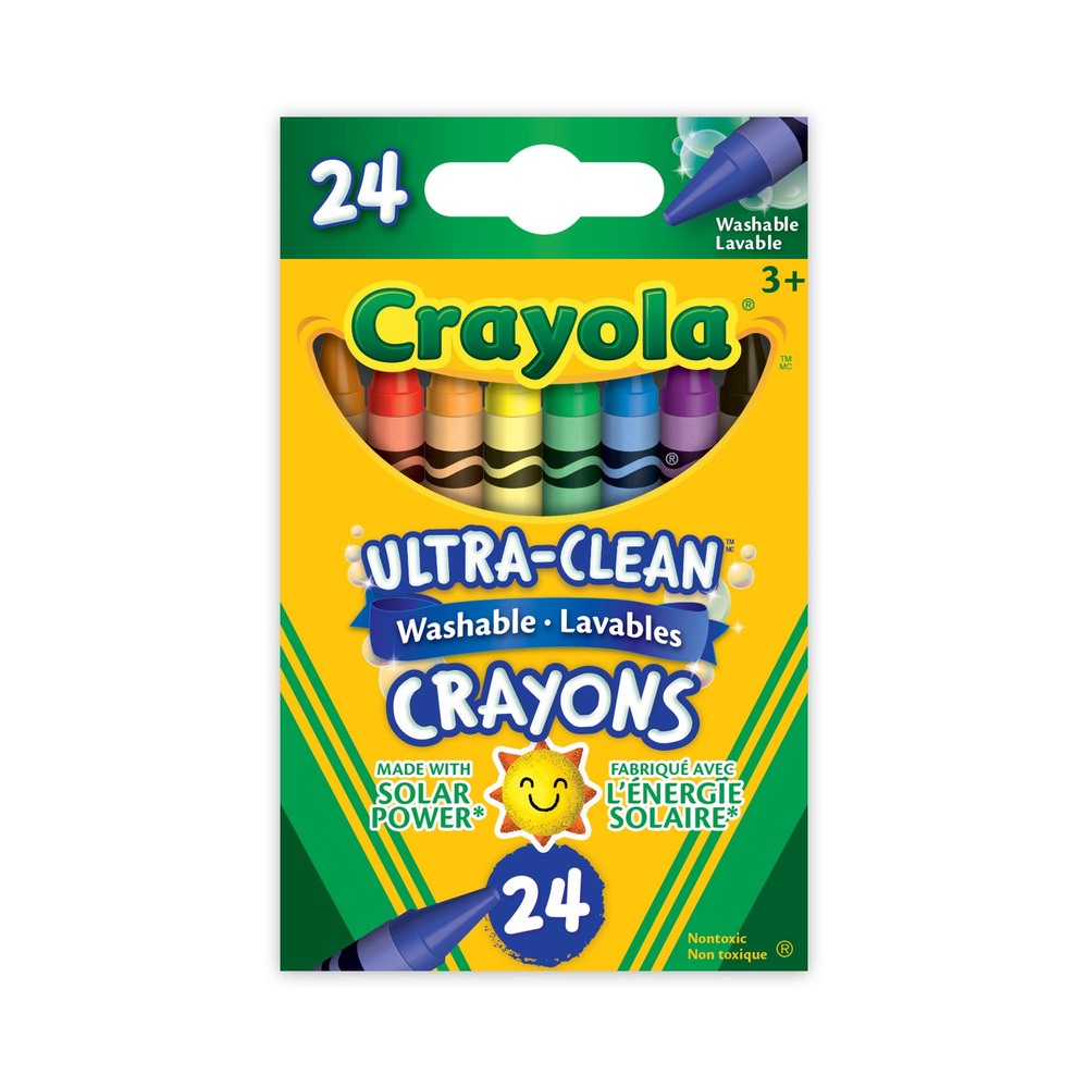 24 Washable Crayons. Toy Sense