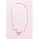 Boutique Holo Pink Crystal Butterfly Necklace