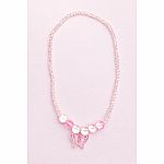 Boutique Holo Pink Crystal Butterfly Necklace