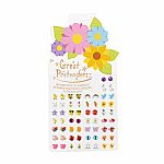 Spring Flowers Stick On Earrings