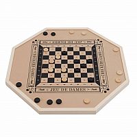 Crokinole & Checkers 2 in 1 by Rustik