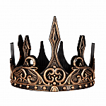 Gold & Black Medieval Foam Crown