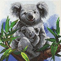 Crystal Art Medium Framed Kit - Cuddly Koalas   