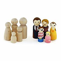 Craft Wood People - 10 Assorted 