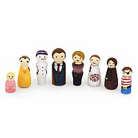 Craft Wood People - 10 Assorted 