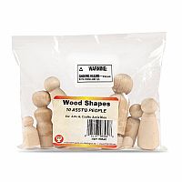 Craft Wood People - 10 Assorted 