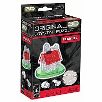 Snoopy and Doghouse - 3D Crystal Puzzle