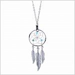 December Turquoise Birthstone Dreamcatcher Pendant  