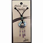 Medicine Stone Jewelry - Abalone Delicate Tribal Necklace  