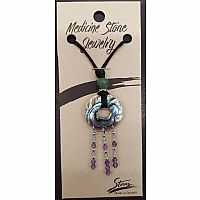 Medicine Stone Jewelry - Abalone Delicate Tribal Necklace  
