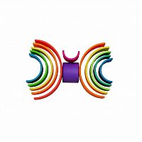 Neon Rainbow Teether Toy - 12 Piece