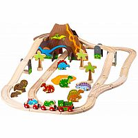 Dinosaur Railway Set - BIGJIGS Rail