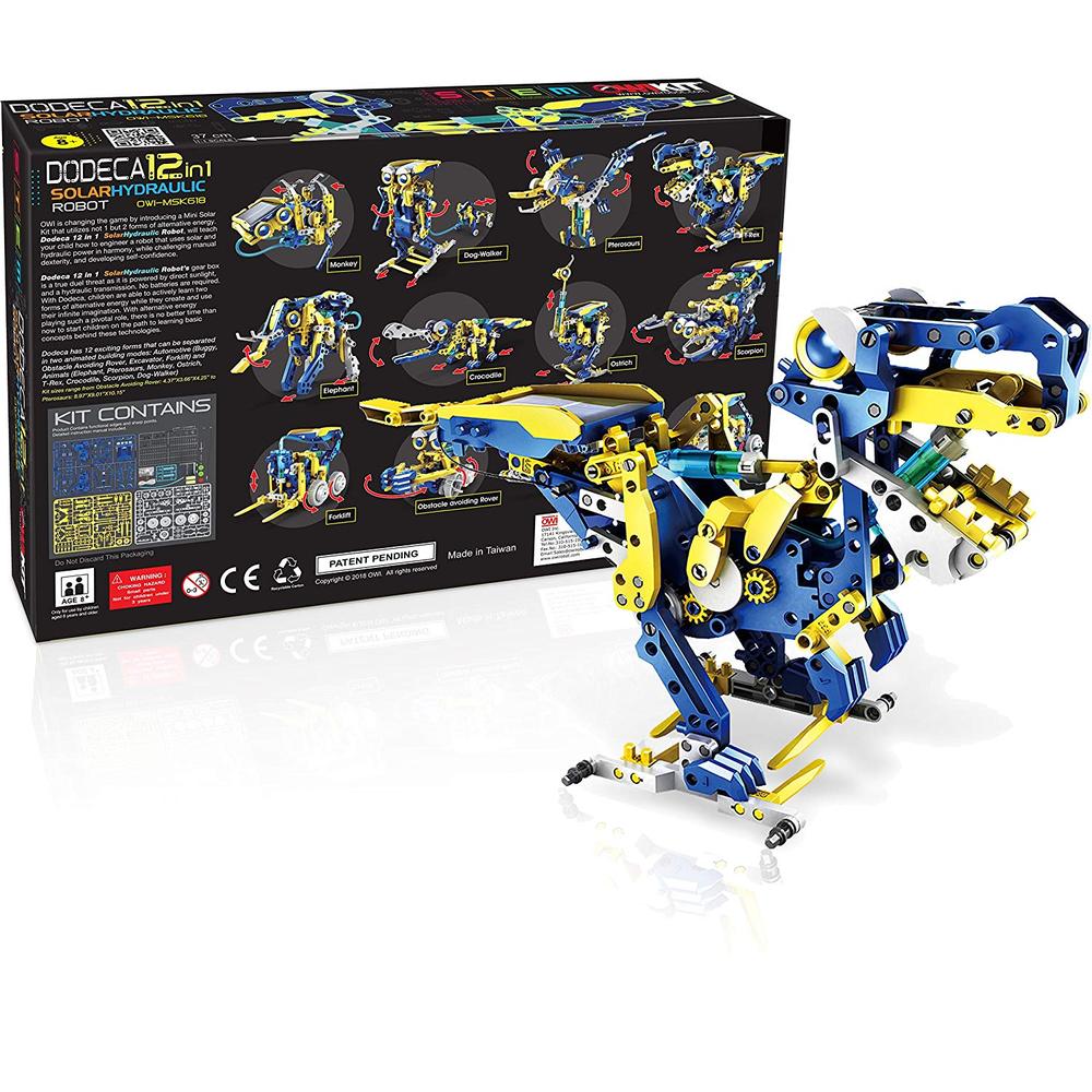 12In1 Solar Hydraulic Robot Kit. Toy Sense