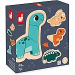 4 Progressive Puzzles - Dino