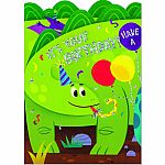 Dinosaur Tri-Fold Birthday Card