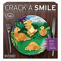 Fred and Friends -  Crack a Smile Dinosaur Breakfast Mold & Plate Set 