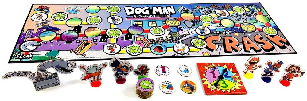 Dog Man Attack of the Fleas Board Game - Toy Sense