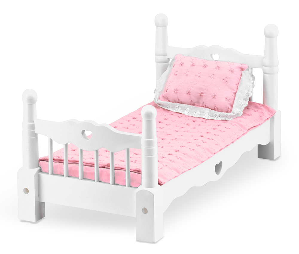 Wooden Doll Bed Toy Sense