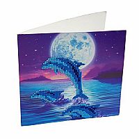 Crystal Art Card Kit - Dolphins