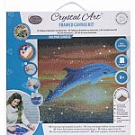 Crystal Art Medium Framed Kit - Dolphin Sunrise