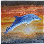 Crystal Art Medium Framed Kit - Dolphin Sunrise