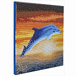 Crystal Art Medium Framed Kit - Dolphin Sunrise