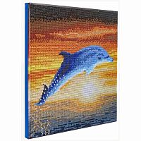 Crystal Art Medium Framed Kit - Dolphin Sunrise