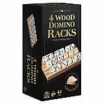 4 Wood Domino Racks.