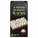 4 Wood Domino Racks .