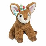 Fernie Fawn Mini Softie with Christmas Bow  